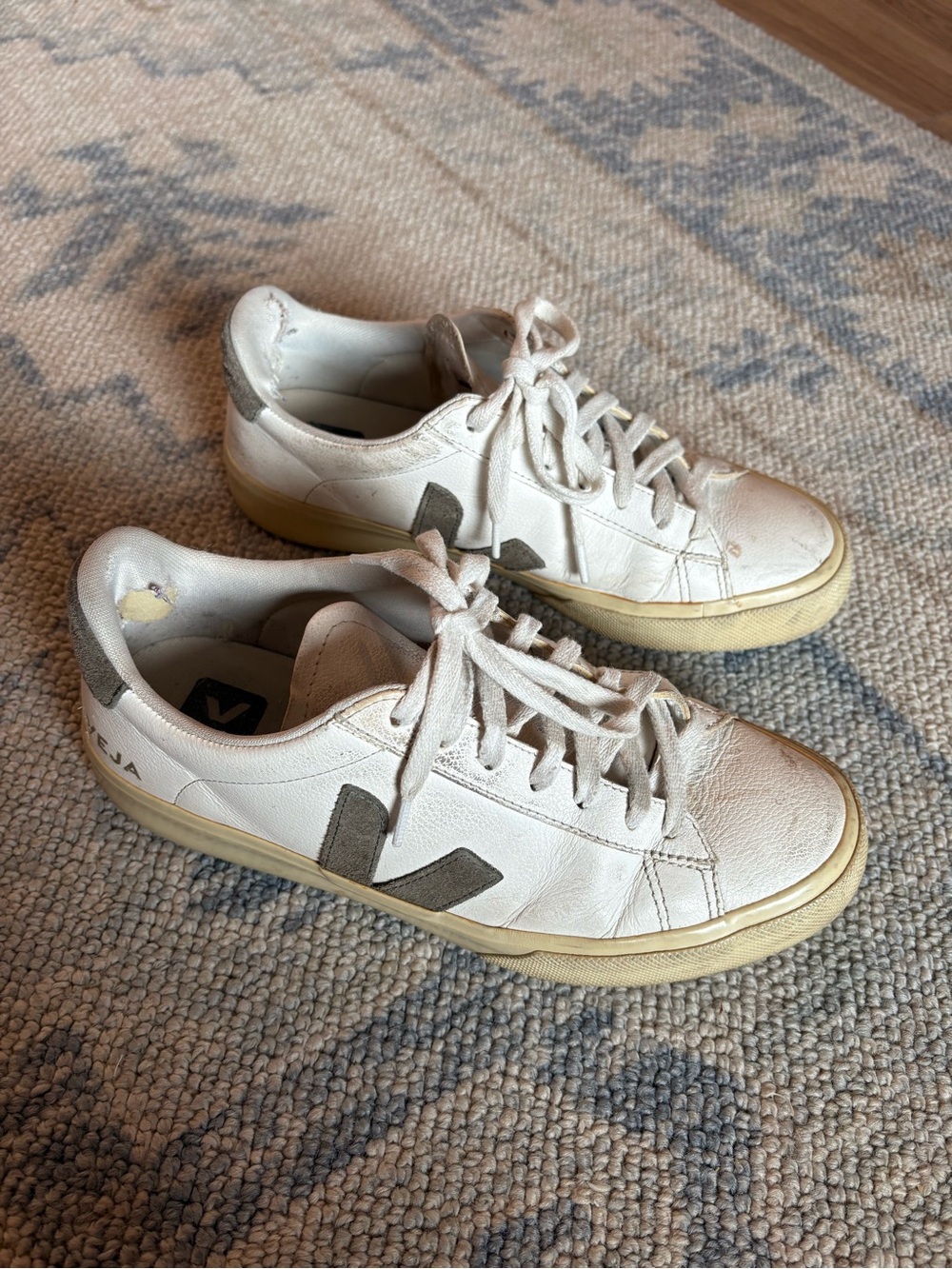 Veja Campo White Leather Sneakers